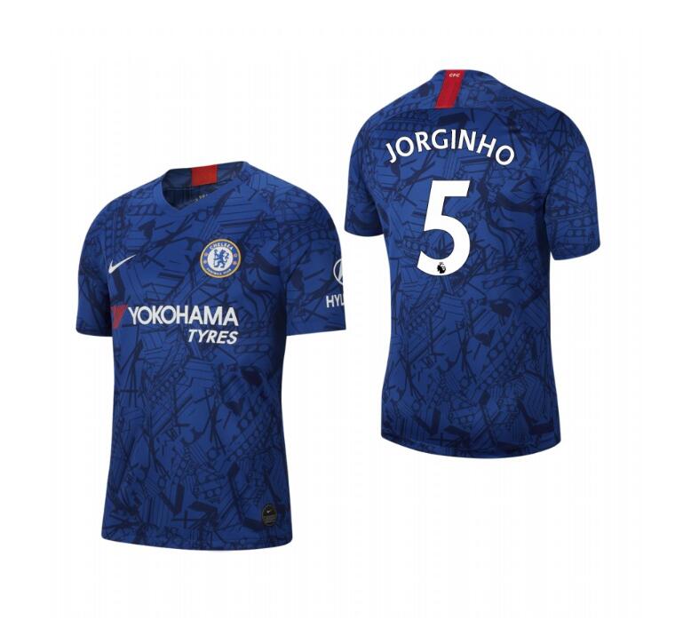 Men's Chelsea #5 Jorginho Blue 2019 Soccer Club Home Jersey